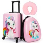 Unicorn Girls' Luggage Set with Wheels