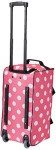 Pink Dot 22" Rolling Duffel Bag by Rockland