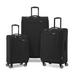 Samsonite Saire LTE Black Expandable Luggage Set