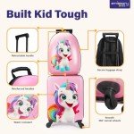 Unicorn Girls' Luggage Set with Wheels