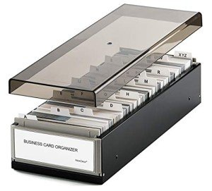 MaxGear Business Card Holder with A-Z Tabs