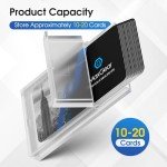 MaxGear Slim Plastic Business Card Holder - 3 Pack