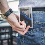 MaxGear Slim Plastic Business Card Holder - 3 Pack