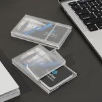 MaxGear Slim Plastic Business Card Holder - 3 Pack