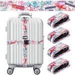 Patelai Adjustable Luggage Straps - 4 Pack