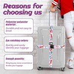 Patelai Adjustable Luggage Straps - 4 Pack