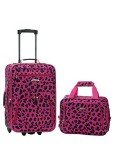 Magenta Leopard Rockland Softside Luggage Set - 2-Piece