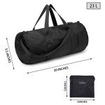 Vorspack 20-Inch Foldable Duffel Bag - Black