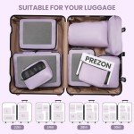 Purple Packing Cubes Set for Travel - 8 Sizes