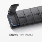 Weekly Pill Organizer for Travel and Supplements