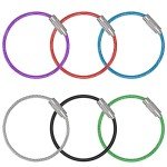 Uniclife 4-Inch Keychain Cable Holder - 12 Pack