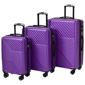 Lightweight 3-Piece Hardshell Luggage Set with TSA Lock