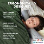 Adjustable Memory Foam Travel Pillow for Airplanes