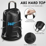 Golf Travel Bag with Hard Shell & Tank Wheels