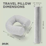 Adjustable Memory Foam Travel Pillow for Airplanes