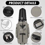 Golf Travel Bag with Hard Shell & Tank Wheels