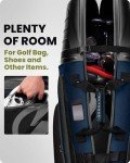 Lightweight Golf Travel Bag with Wheels - Blue