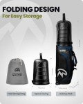 Lightweight Golf Travel Bag with Wheels - Blue