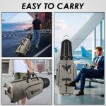 Golf Travel Bag with Hard Shell & Tank Wheels