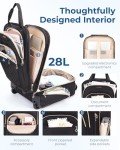 BAGSMART 16-Inch Underseat Carry-On Luggage - Black