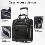 Coolife 16-Inch Lightweight Underseat Rolling Luggage