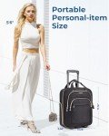 BAGSMART 16-Inch Underseat Carry-On Luggage - Black