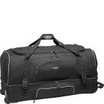 22-Inch Black Rolling Travel Duffel Bag