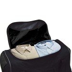 22-Inch Black Rolling Travel Duffel Bag