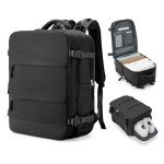 Coowoz Travel Backpack with Laptop Compartment - Black