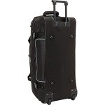 22-Inch Black Rolling Travel Duffel Bag