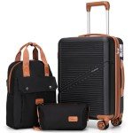 Cosbarn 3-Piece Lightweight Carry-On Luggage Set