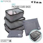 GForce 6-Piece Travel Organizer Set in Grey