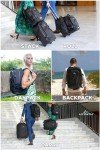 Hypath 2-in-1 Travel Backpack & Rolling Luggage