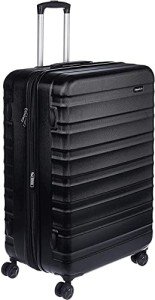 30-Inch Black Hardside Suitcase with Spinner Wheels