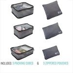 GForce 6-Piece Travel Organizer Set in Grey