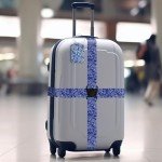 Blue Feather Luggage Straps and Tags Set