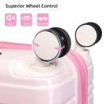 LARVENDER 3-Piece Hardside Luggage Set - Peach