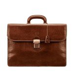 Maxwell Scott Men's Leather Classic Work Briefcase