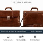 Maxwell Scott Men's Leather Classic Work Briefcase