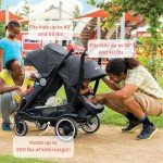 Austlen Entourage 2.0 Black Double Stroller