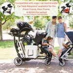 Austlen Entourage 2.0 Black Double Stroller