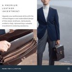 Maxwell Scott Men's Leather Classic Work Briefcase