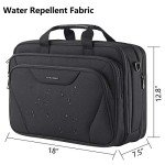 KROSER Expandable Water-Repellent Laptop Bag - Black