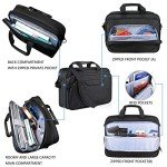 KROSER Expandable Water-Repellent Laptop Bag - Black