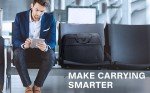BAGSMART 17.3" Expandable Laptop Shoulder Bag