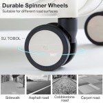 Hanke 26-Inch Hard Shell Rolling Suitcase - Ivory