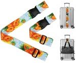 Vincent Van Gogh Sunflowers Adjustable Luggage Strap Set