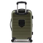 Wrangler Olive Green Smart Luggage Set, 20-Inch
