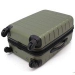Wrangler Olive Green Smart Luggage Set, 20-Inch