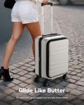 Expandable 20-Inch Hard Shell Carry On Luggage